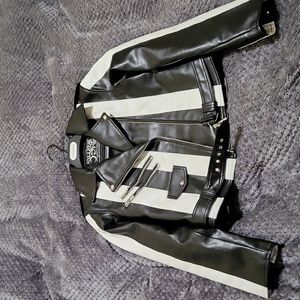 KILLSTAR Beetlejuice Leather Jacket (Faux Leather) FLAWS